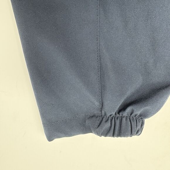 Hawke & Co. Mens Navy Large Performance Windbreaker Jacket Full Zip Pockets Hood - Picture 8 of 13
